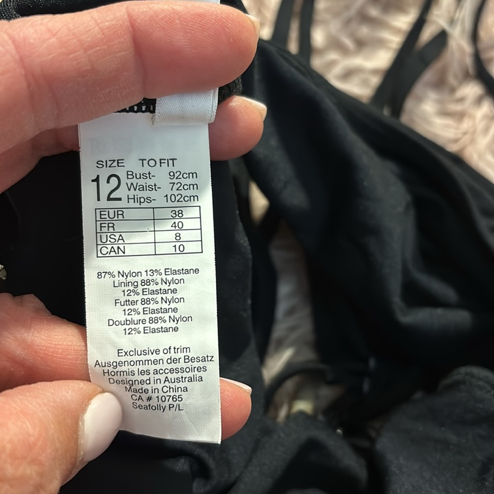 NWOT Anthropologie Seafolly Australia Rouleau One Piece Bathing Suit US … - Picture 9 of 14